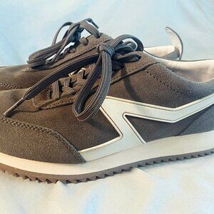 Rag and Bone gray suede retro runners sneakers